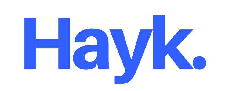 Hayk logo blauw